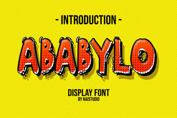 Ababylo: A Playful Display Font for Makers and Crafters