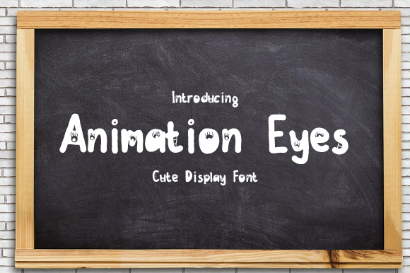 Animation Eyes: A Quirky Display Font for Editorial Design