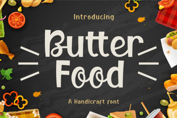 Butter Food: A Joyful Display Font for Makers and Shops