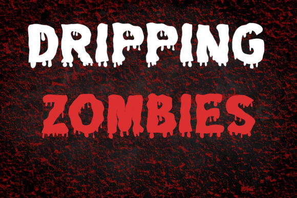 Dripping Zombie: A Spooky Display Font That Makes Handmade Products Unforgettable