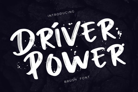 Driver Power: A Bold, Chunky Font for Editorial Layouts