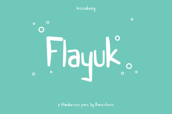 Flayuk: A Neat Display Font for Bold Marketing