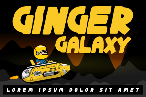 Ginger Galaxy: A Bold Display Font for Web Designers