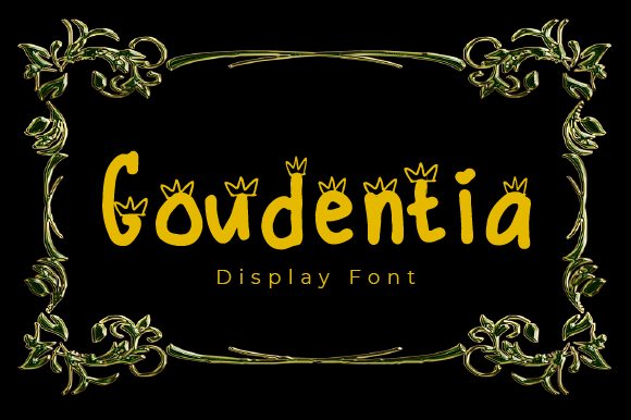 Goudentia: A Quirky Display Font for Handmade Magic
