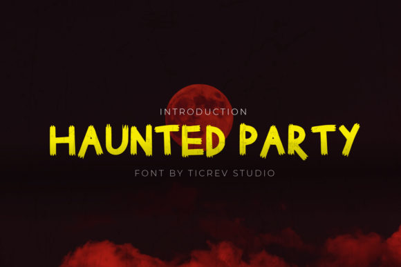 Haunted Party: A Chunky Halloween Display Font for Web Design