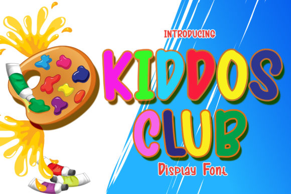 Kiddos Club: A Joyful Display Font for Editorial Design