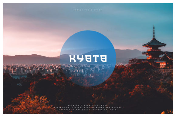 Kyoto: A Bold Display Font with Japanese Soul