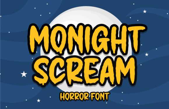 Monight Scream: A Quirky Display Font for Makers