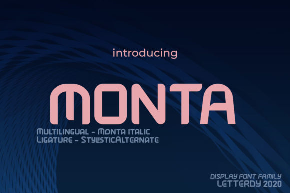 Monta: A Minimalist Futuristic Font for Creators