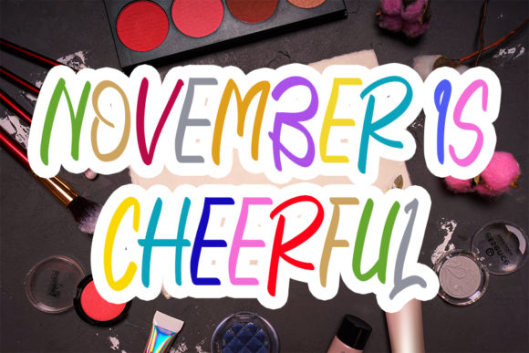 November is Cheerful: A Playful Font for Editorial Publishing