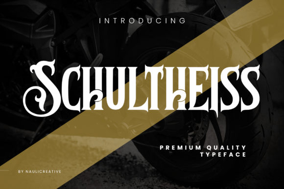 Schultheiss: The Display Font for Handmade Labels & More
