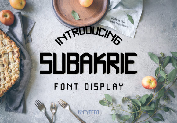 Subakrie: The Bold Display Font That Strengthens Campaign Visuals