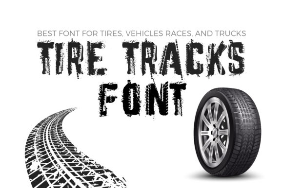 Tire Tracks: A Bold Chunky Display Font for Creative Branding