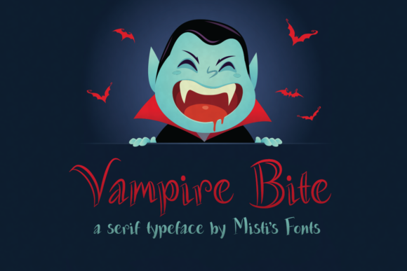 Vampire Bite: A Playful Display Typeface with Spooky Charm